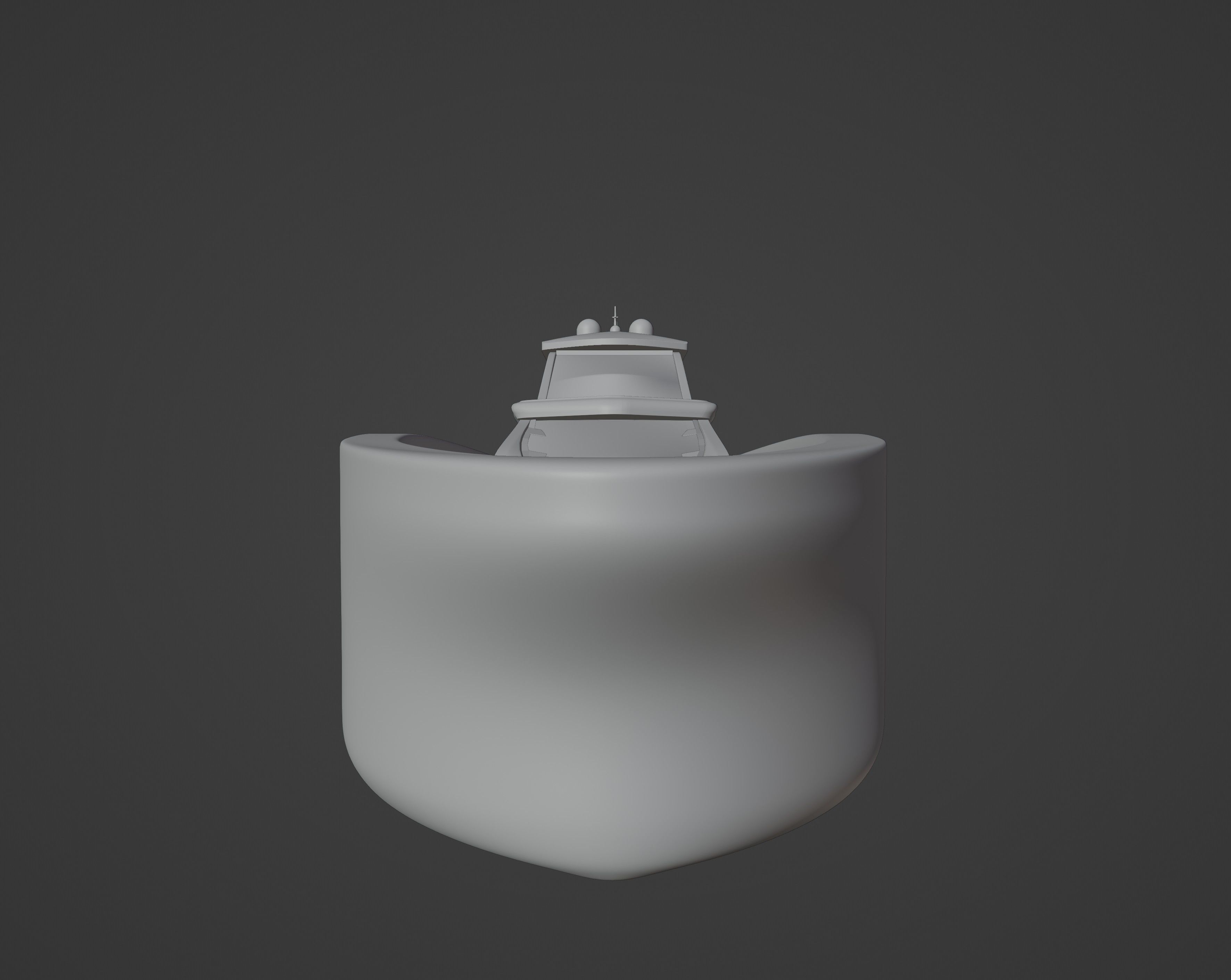 Luxury Yacht with interior 3D model_20