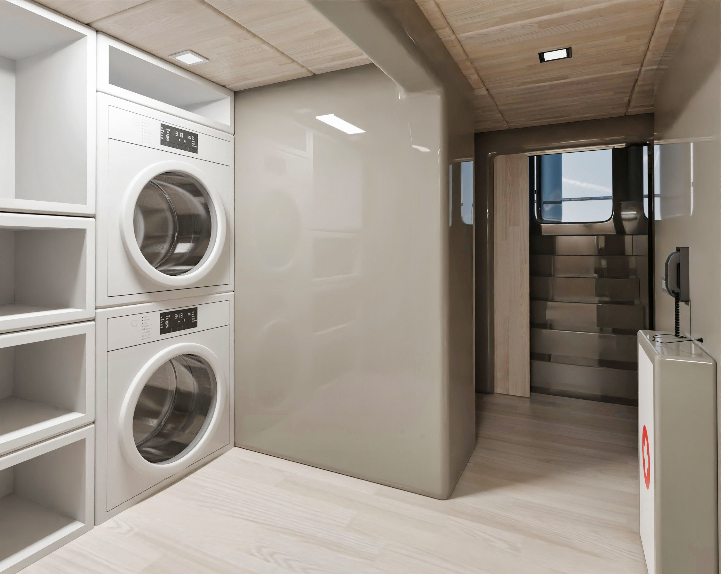 Luxury Yacht with interior 3D model_14