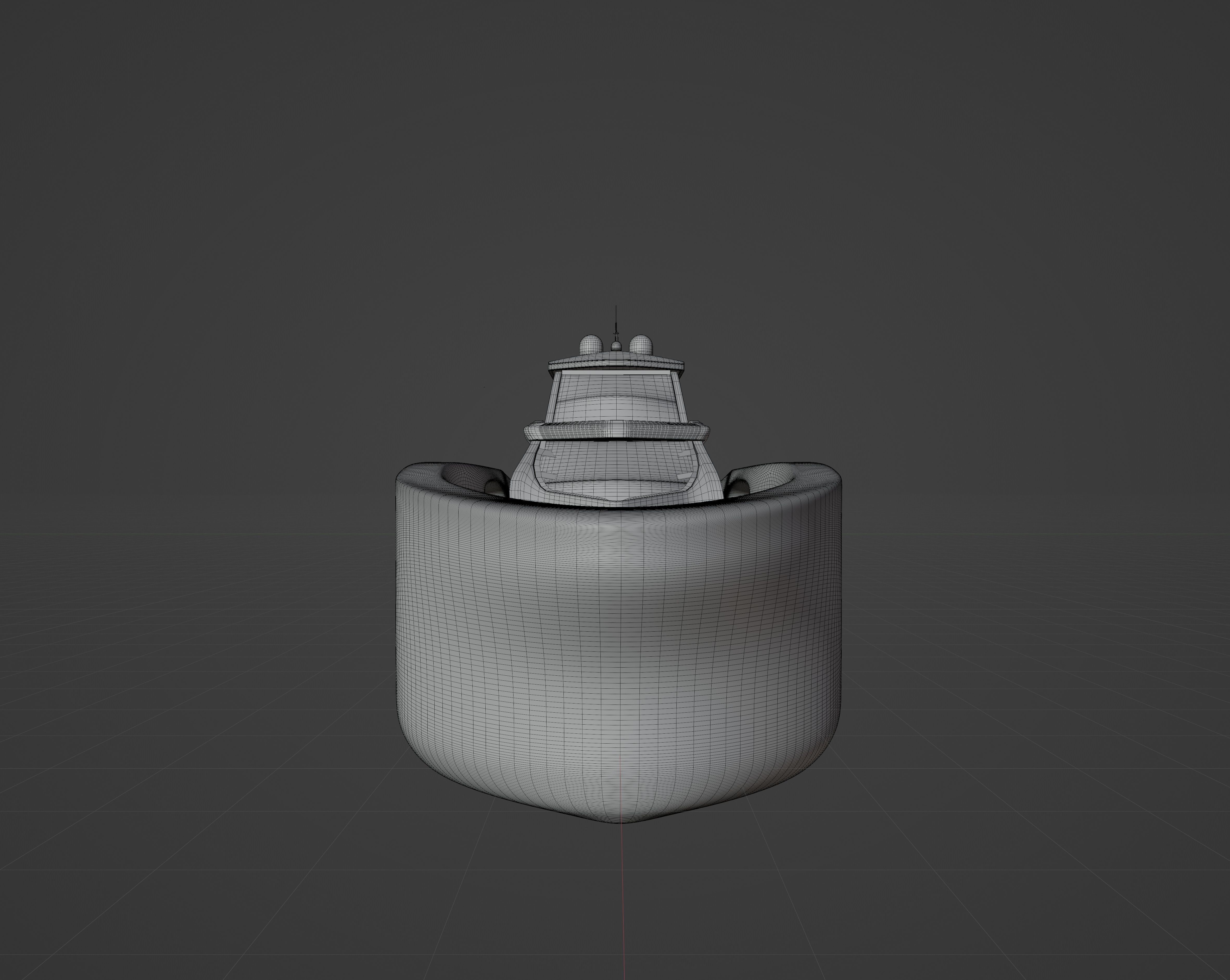 Luxury Yacht with interior 3D model_24