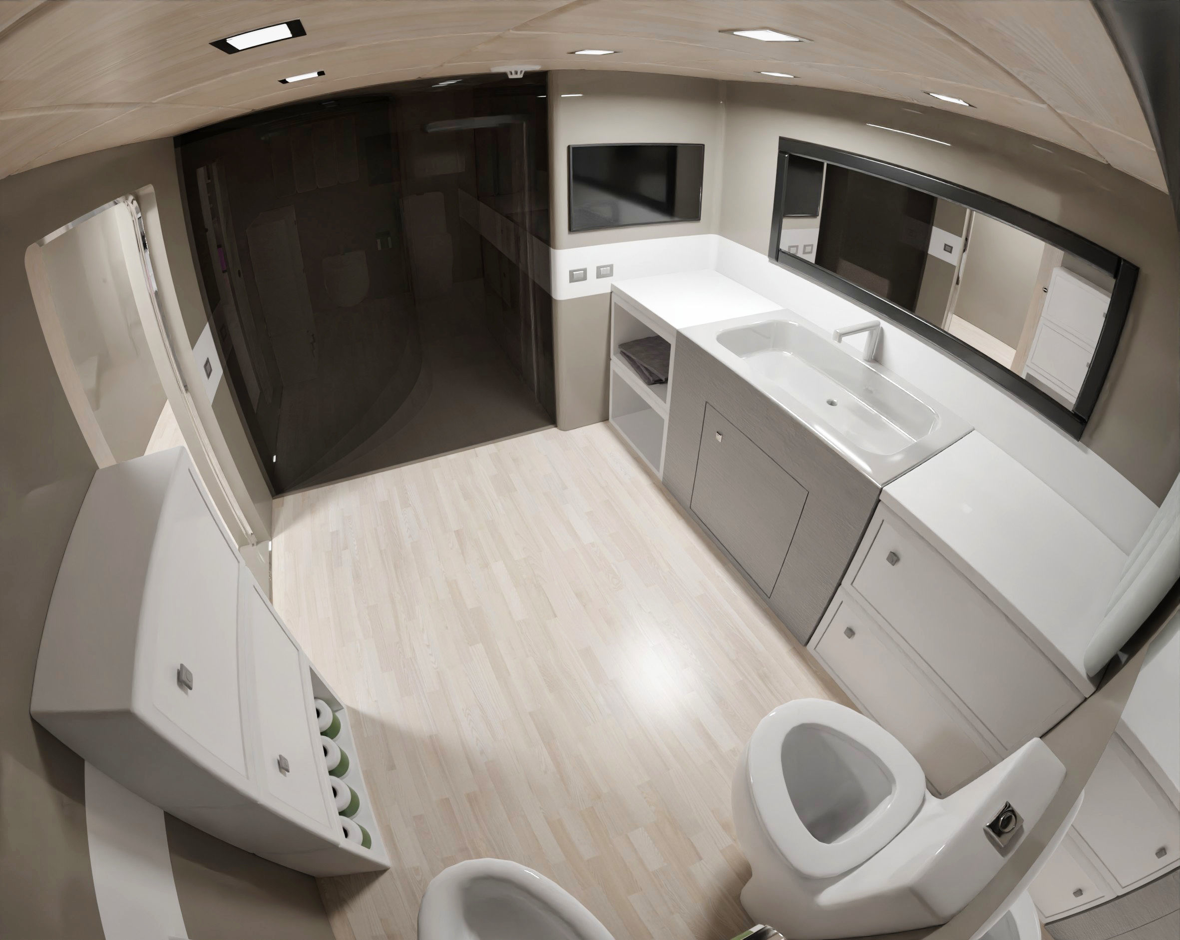 Luxury Yacht with interior 3D model_12