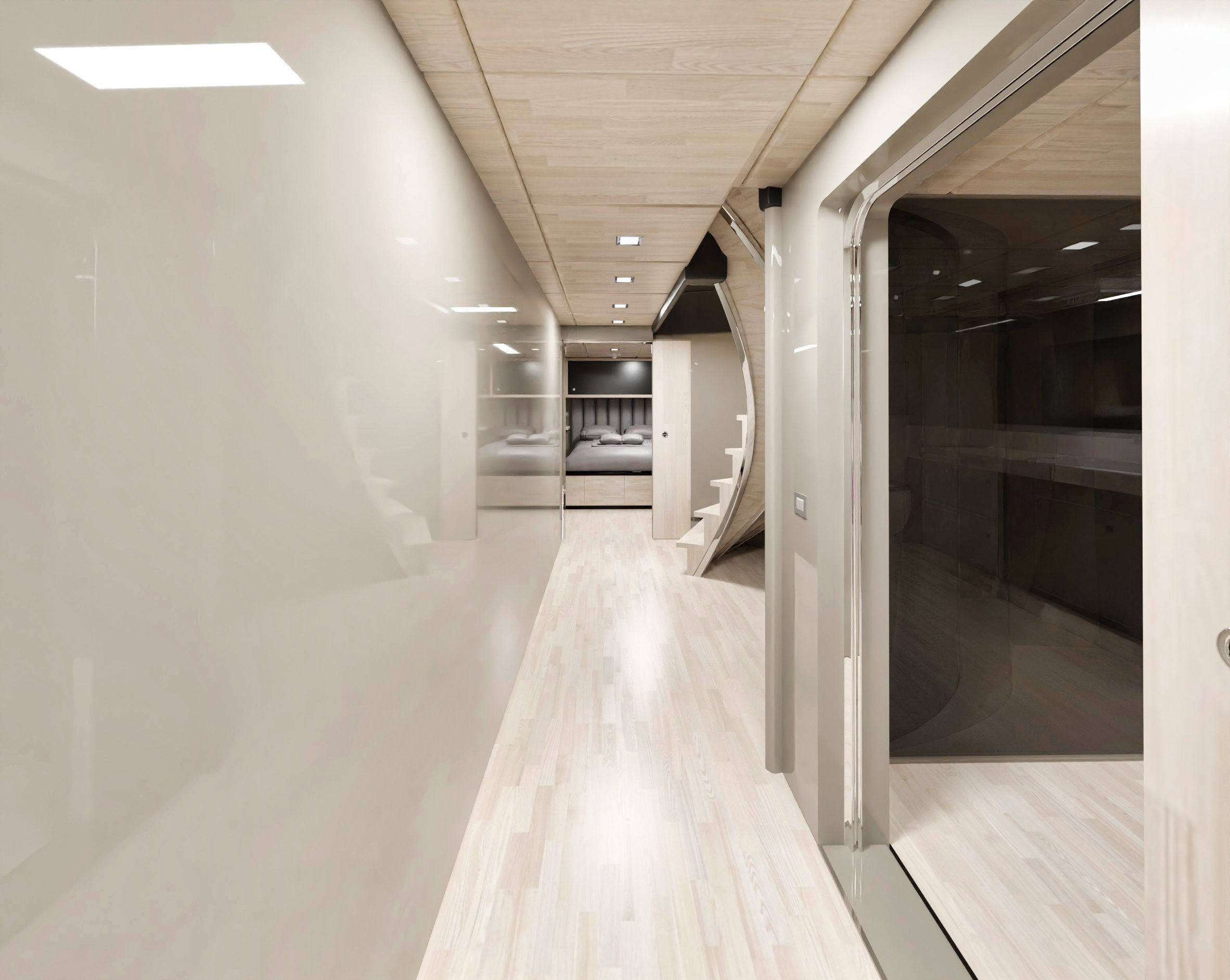 Luxury Yacht with interior 3D model_13