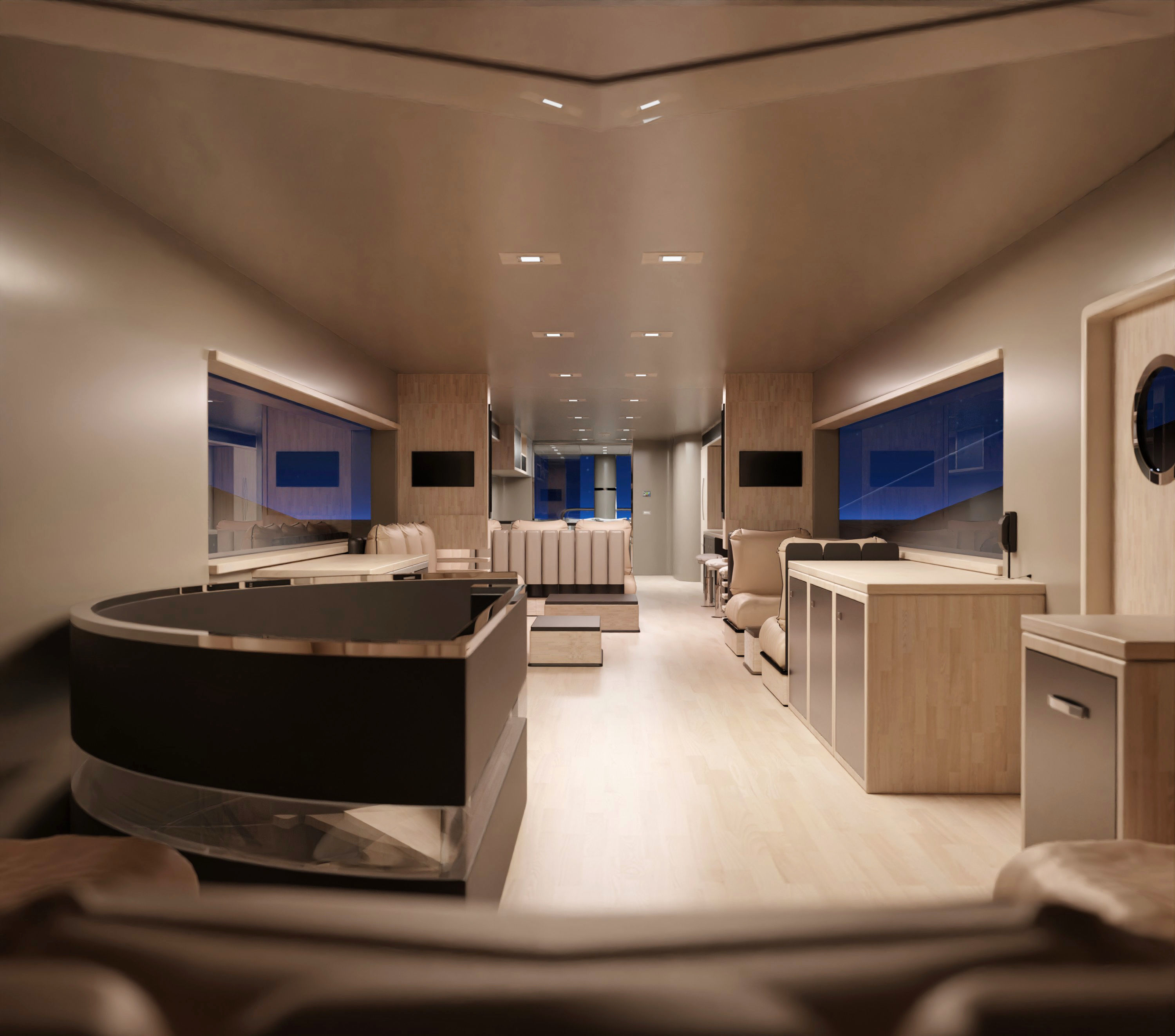 Luxury Yacht with interior 3D model_10