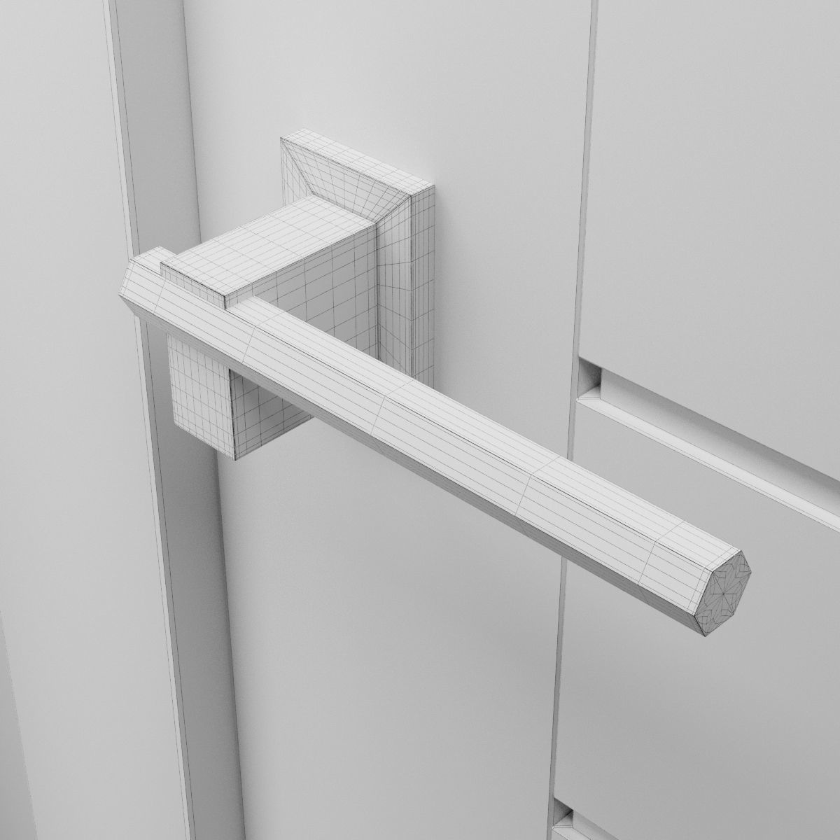 Door handles collection set 3 3D model_2