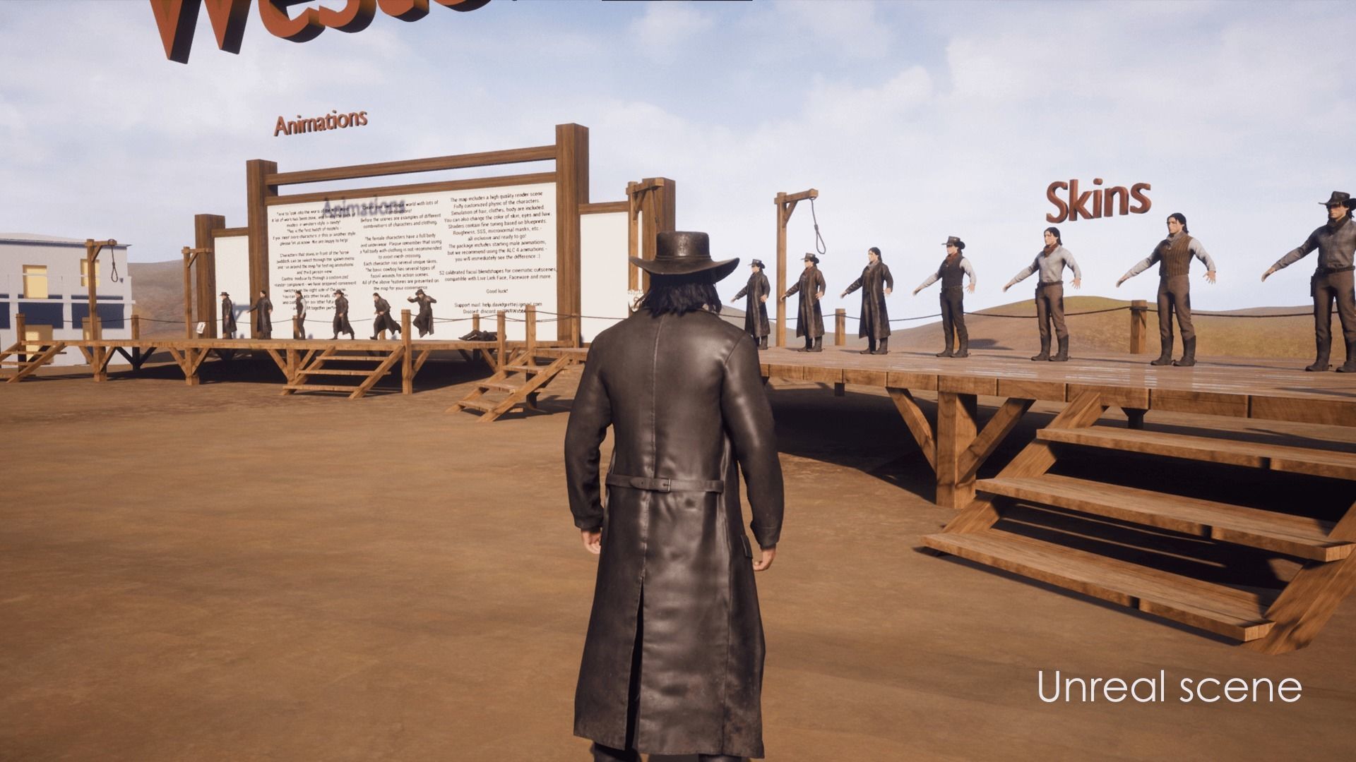 Bandit Western Wild West Adventure Survival Shooter Character Low-poly 3D model_15