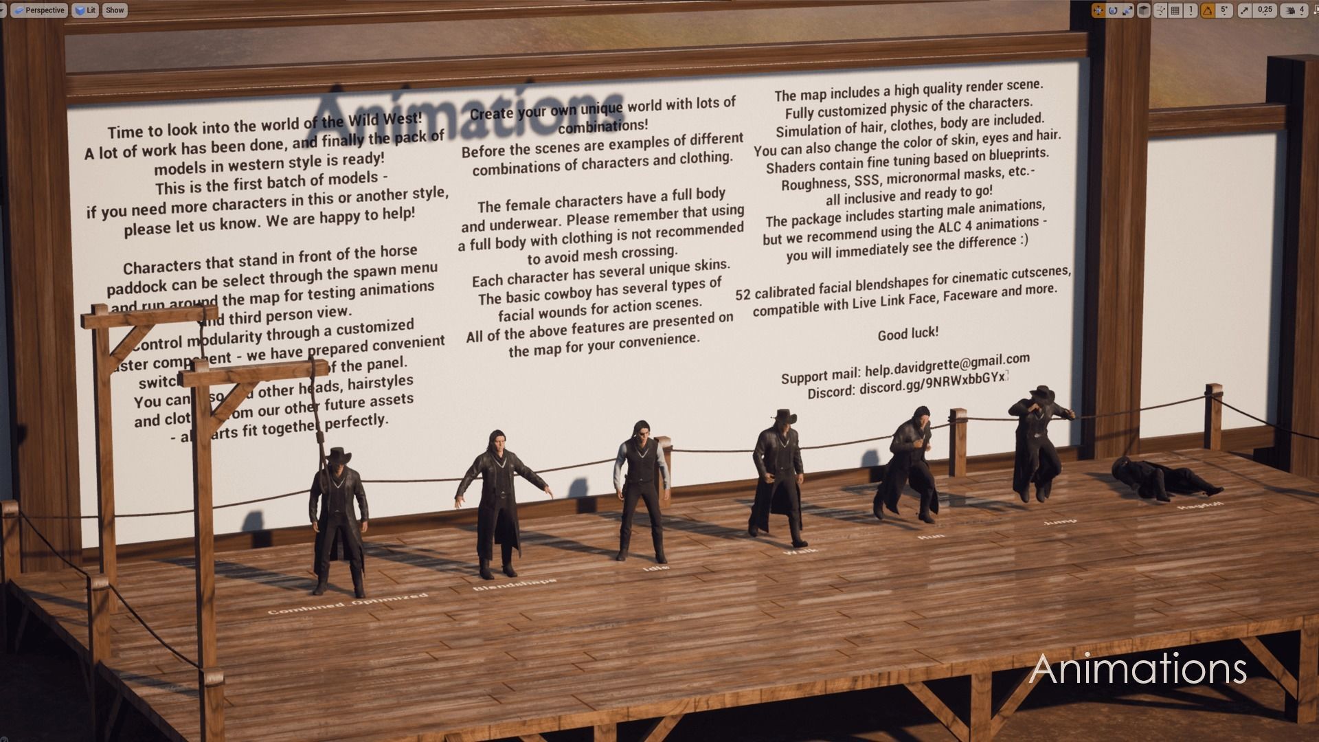 Bandit Western Wild West Adventure Survival Shooter Character Low-poly 3D model_17