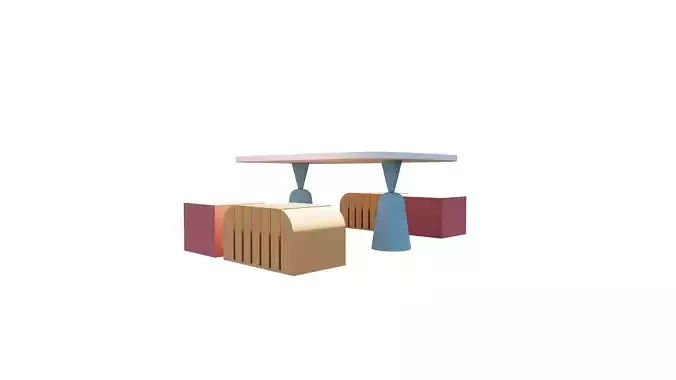 kids table 3D model