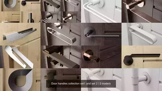 Door handles collection set1 and set 2 