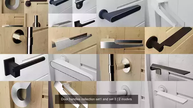 Door handles collection set1 and set 3 