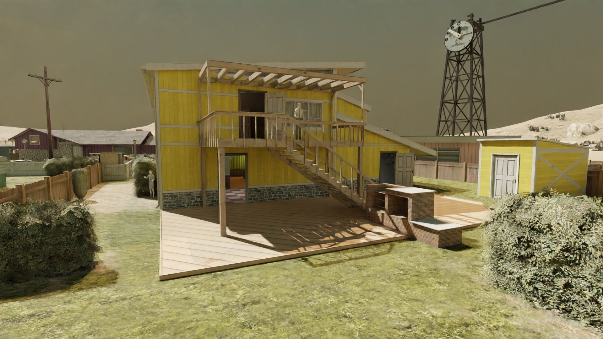 COD Nuketown Complete map with textures 3D model CGTrader