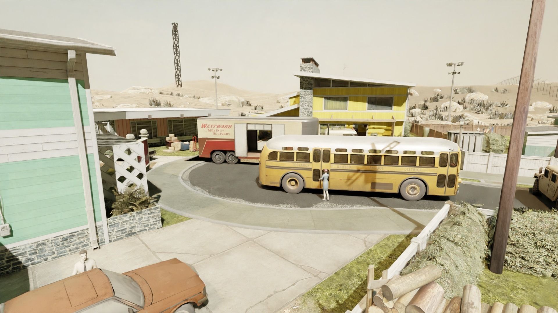 COD Nuketown Complete map with textures 3D model CGTrader