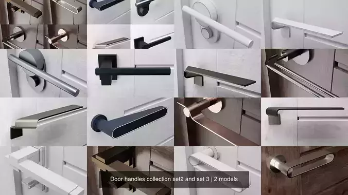 Door handles collection set2 and set 3 