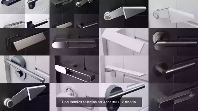 Door handles collection set 3 and set 4 