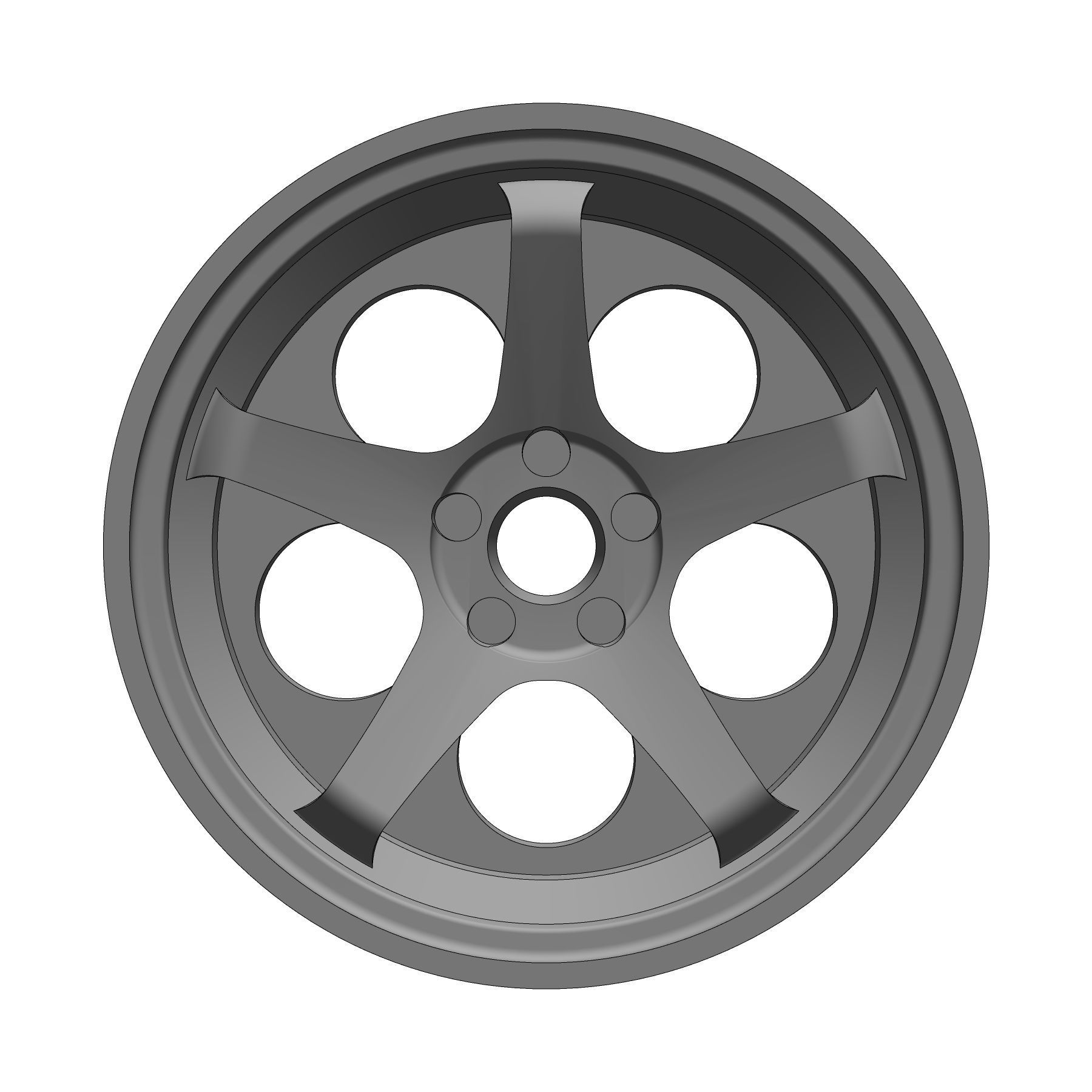 Advan Racing GT 164 RIMS FOR HOTWHEELS 3D print model_2