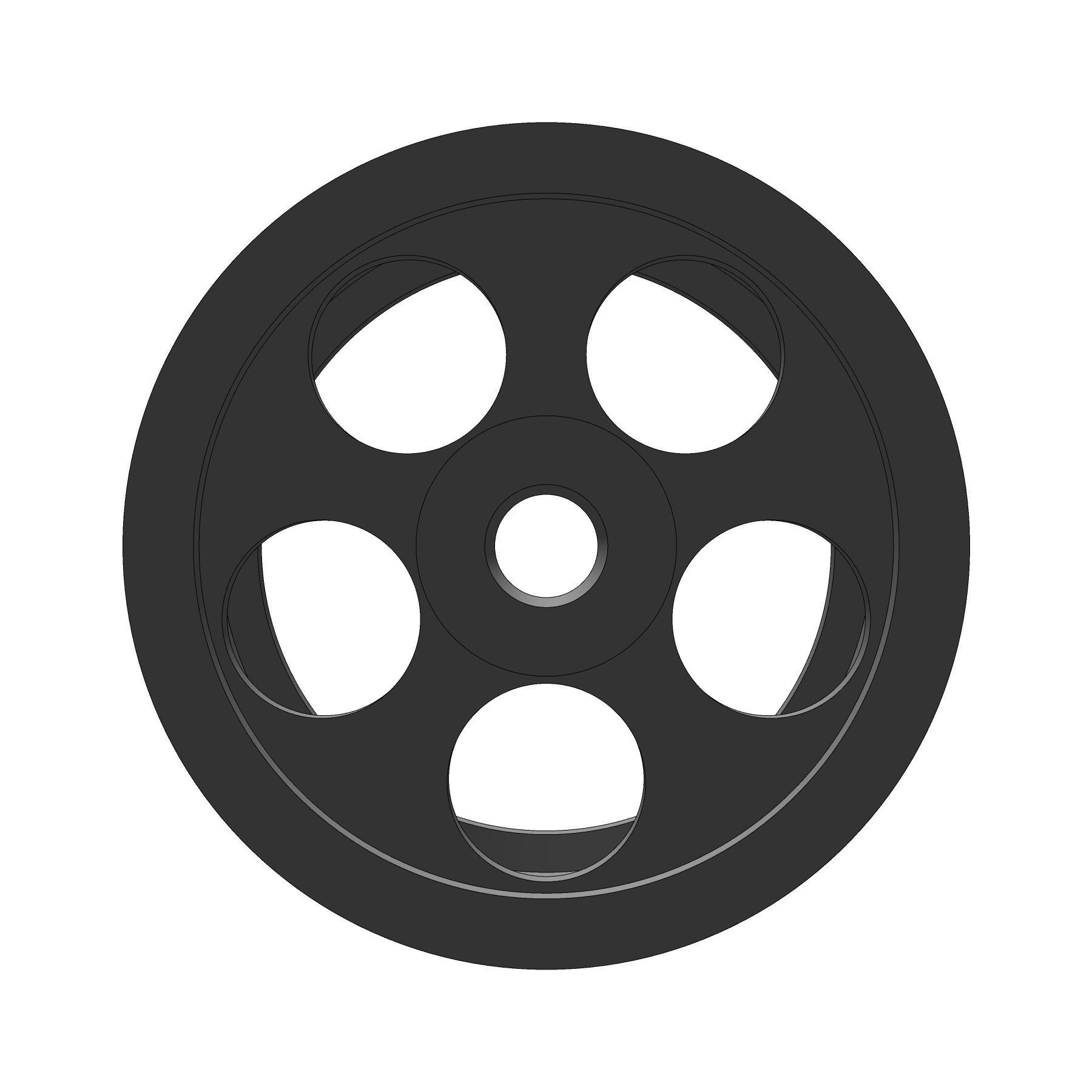 Advan Racing GT 164 RIMS FOR HOTWHEELS 3D print model_4