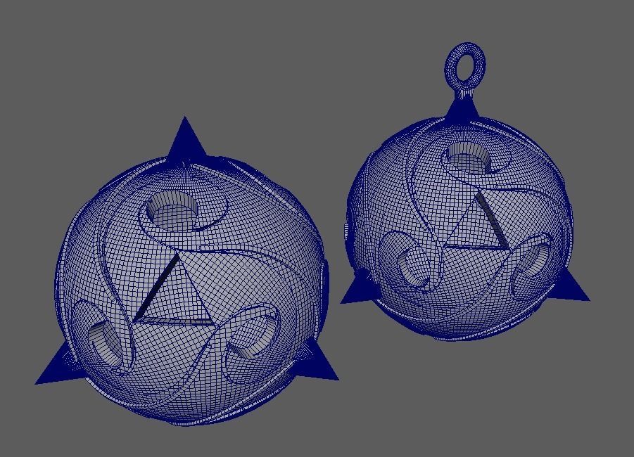 Genshin Impact Loot Spheres And Christmas Tree Decorations 3D print model_1