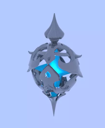 Genshin Impact Loot Spheres And Christmas Tree Decorations 3D print model_0