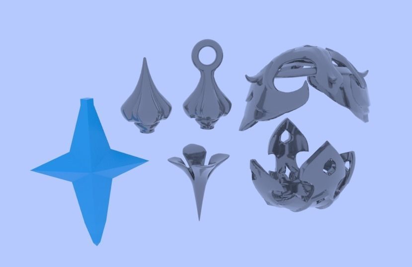 Genshin Impact Loot Spheres And Christmas Tree Decorations 3D print model_4