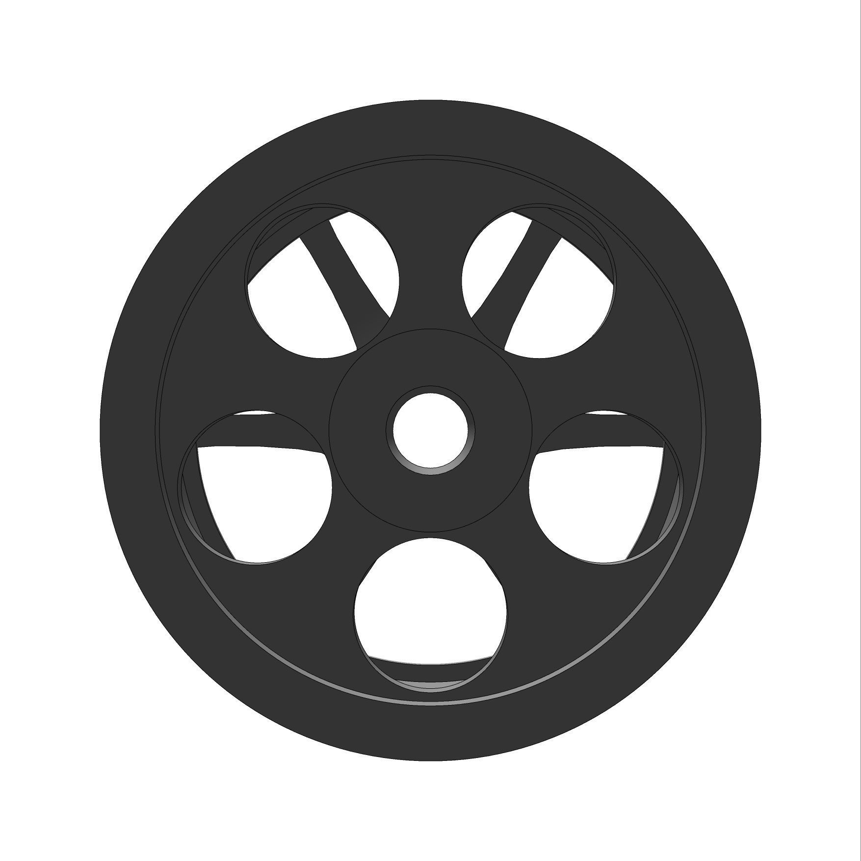 Advan RG2 164 RIMS FOR HOTWHEELS 3D print model_4