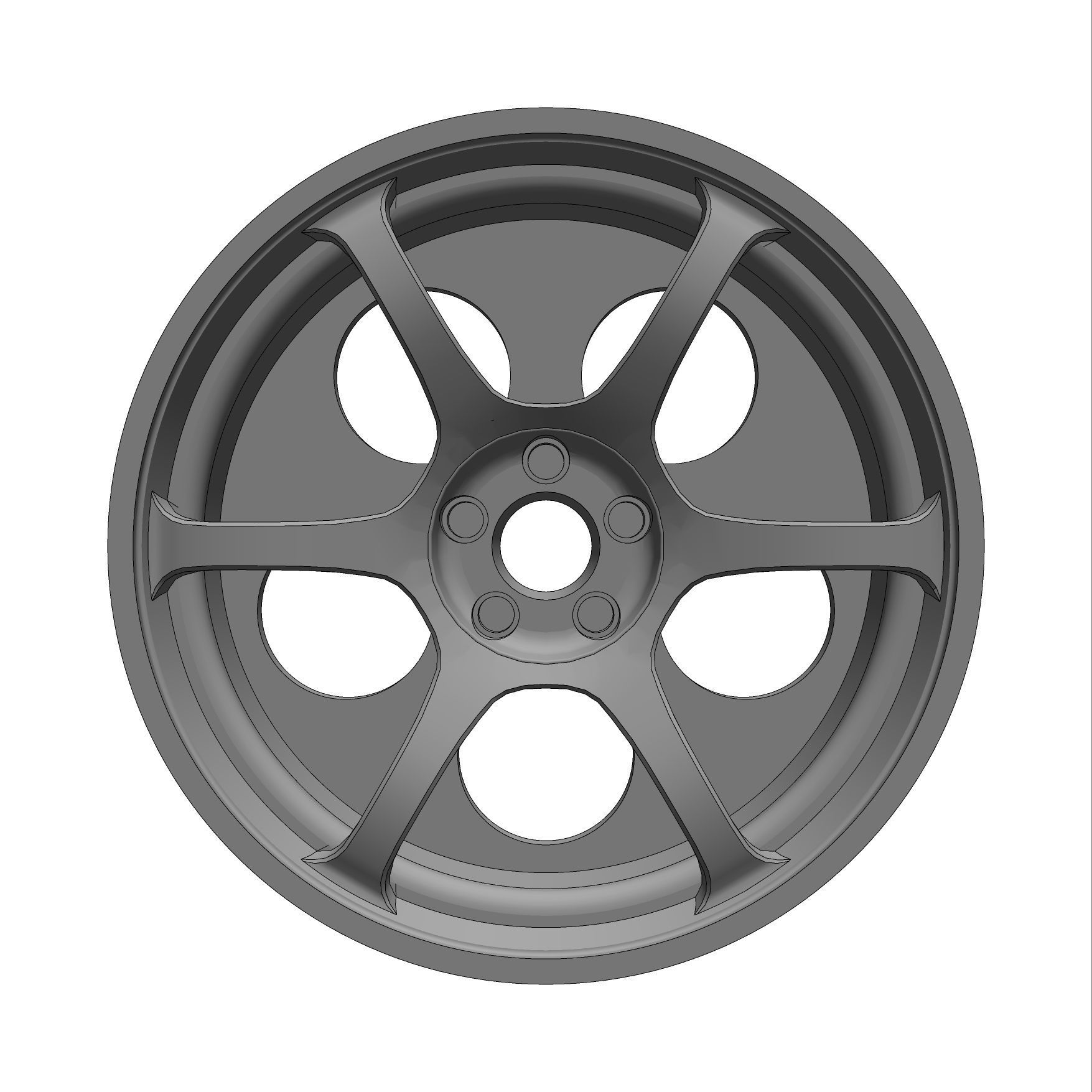 Advan RG2 164 RIMS FOR HOTWHEELS 3D print model_2