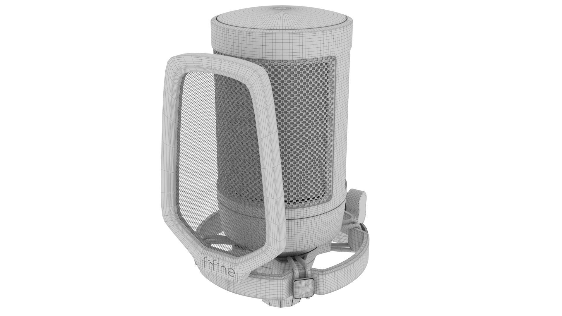 Fifine A6V Ampligame Black Microphone 3D model_14