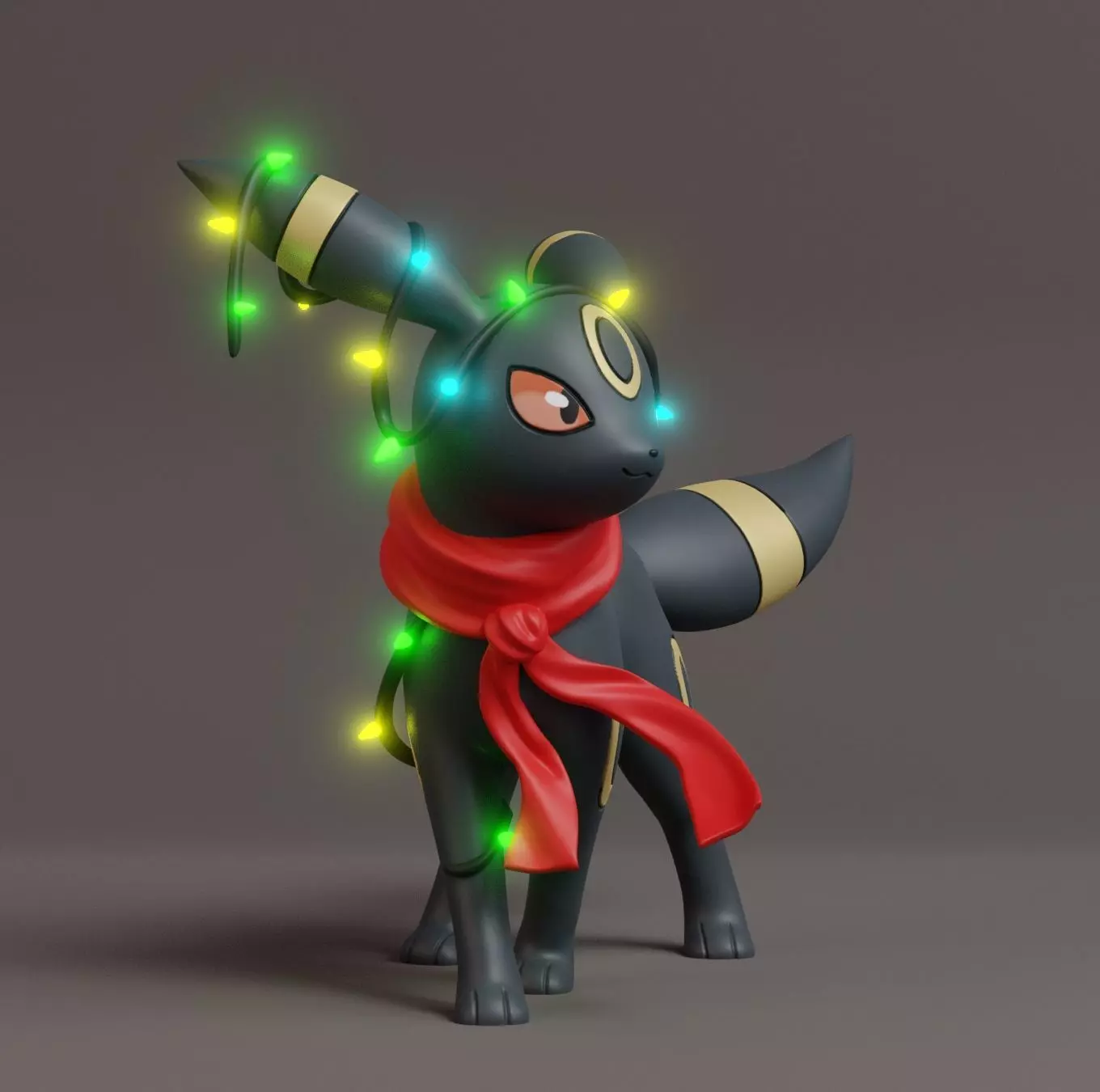 Pokemon - Christmas Umbreon 3D print model_0