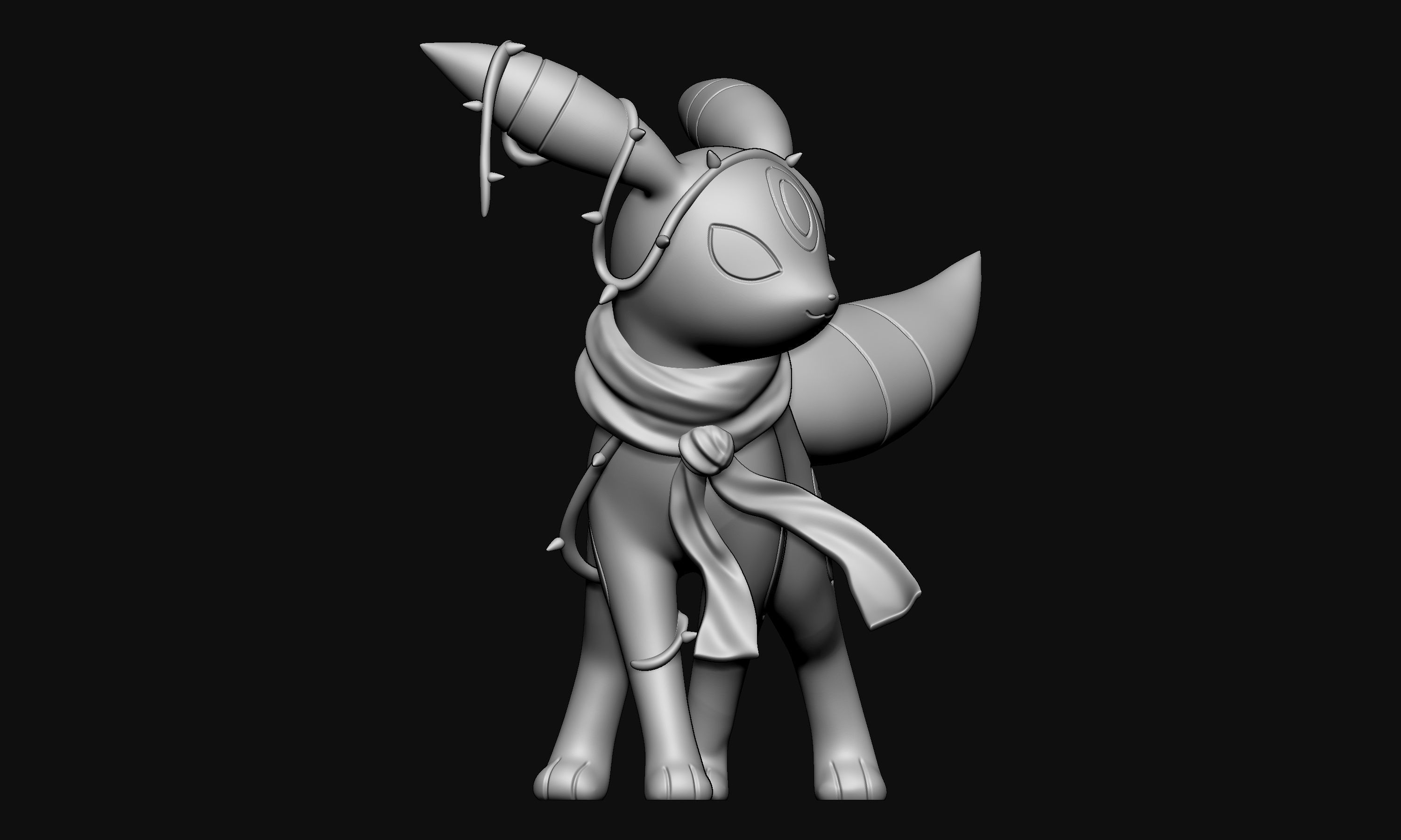 Pokemon - Christmas Umbreon 3D print model_4