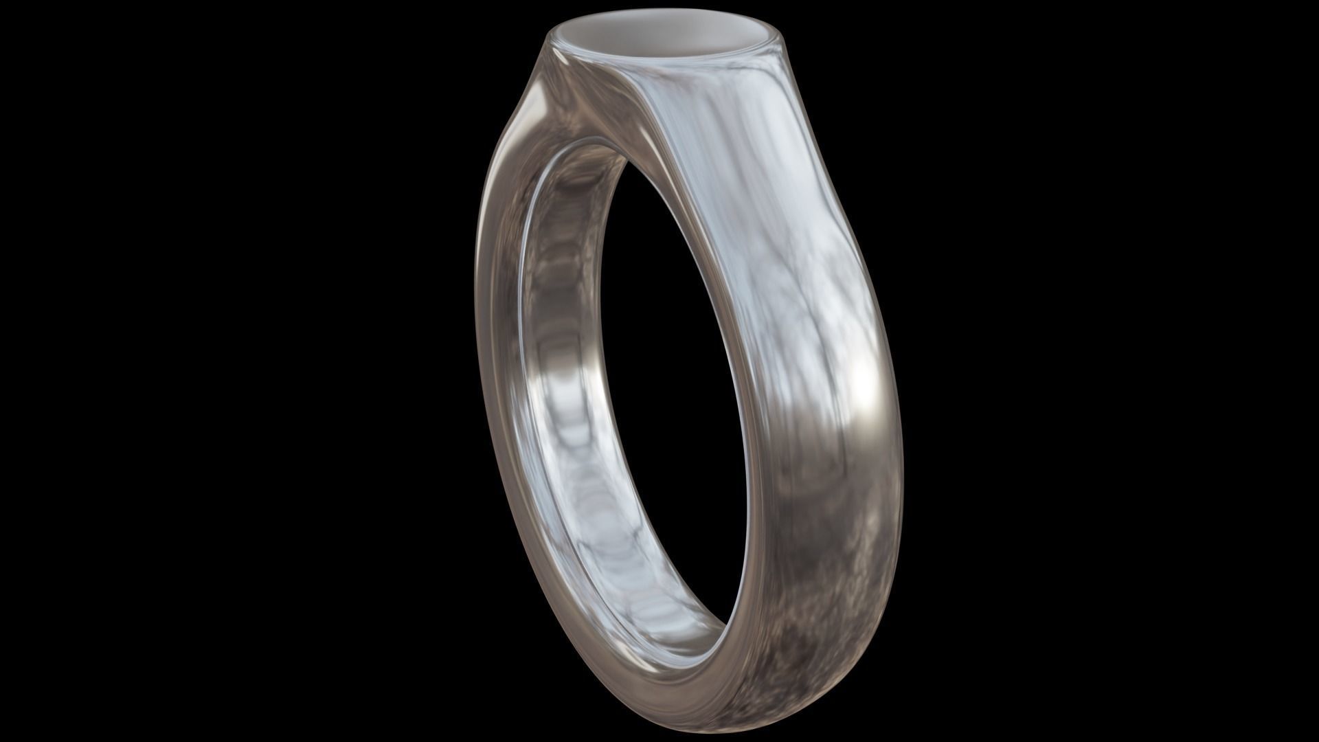 Ring Model long vase 3D print model_3