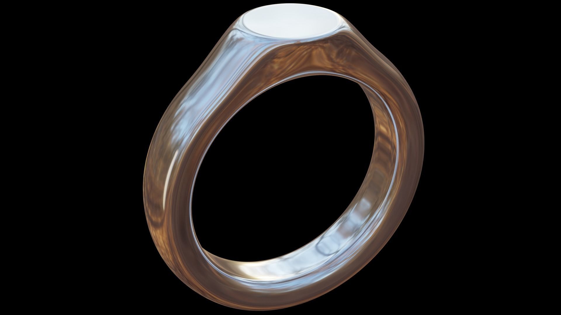 Ring Model long vase 3D print model_2