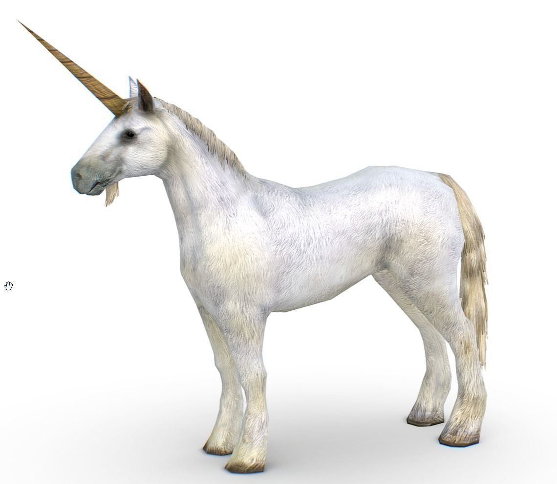 LowPoly the Mythical Creature Unicorn Low-poly 3D model_1