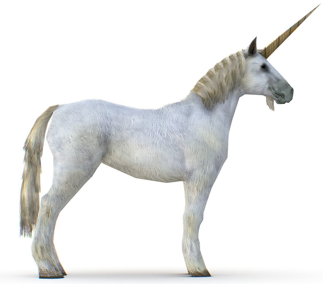 LowPoly the Mythical Creature Unicorn Low-poly 3D model_4