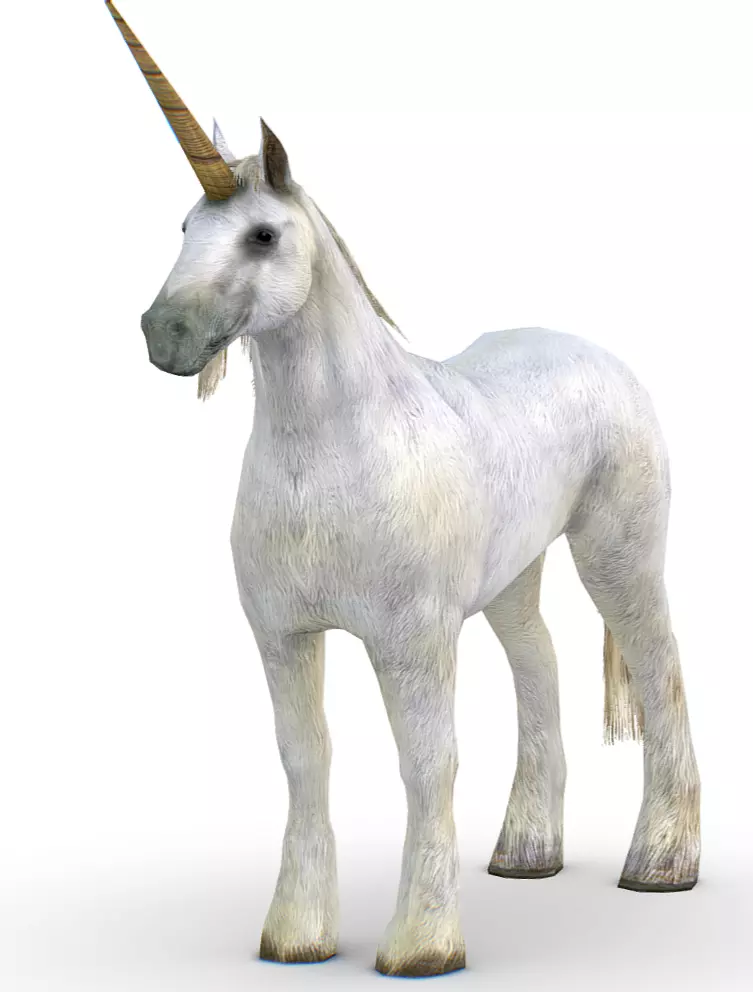 LowPoly the Mythical Creature Unicorn Low-poly 3D model_0