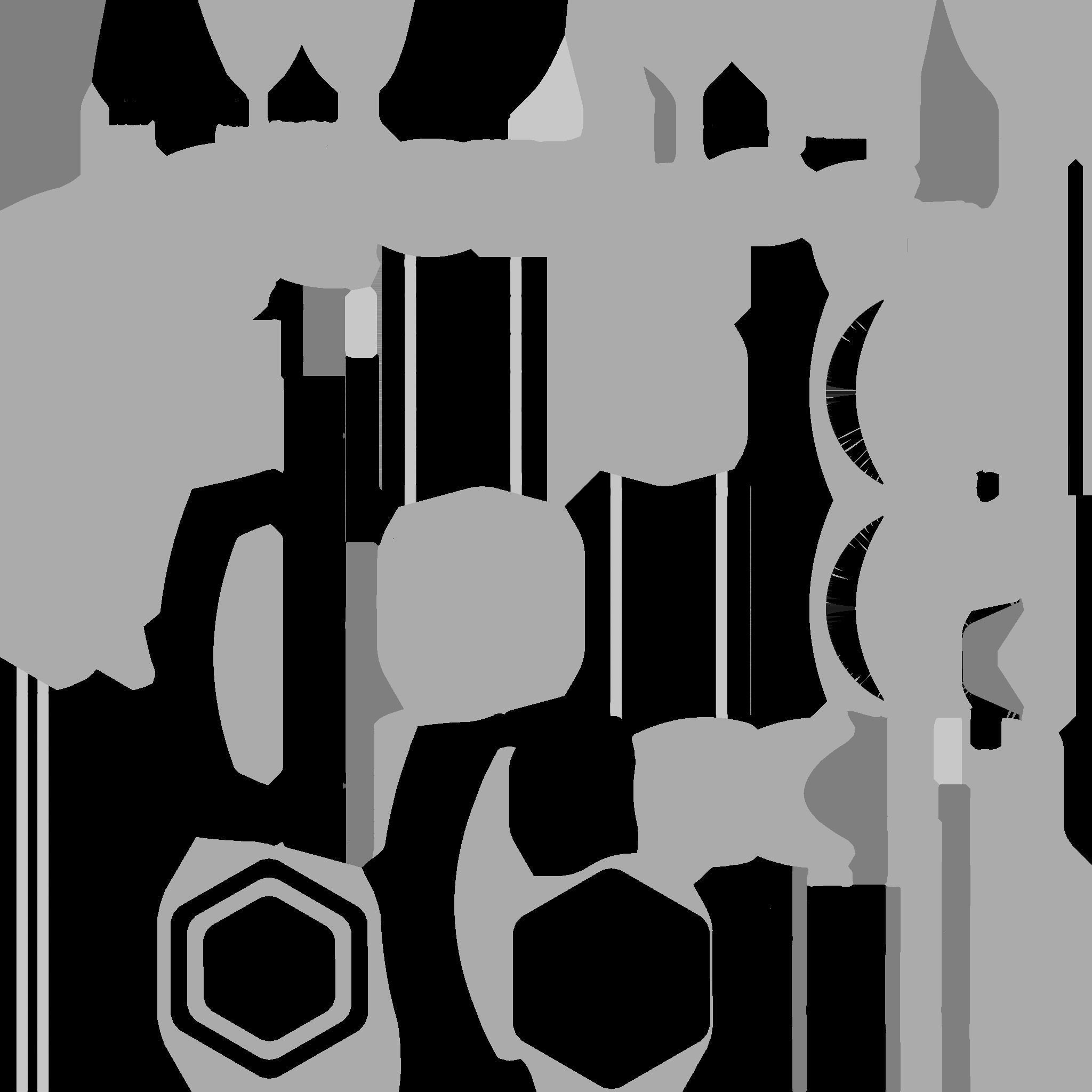 SciFi Facility A01 White Blue - Sci Fi Exterior Design Low-poly 3D model_22