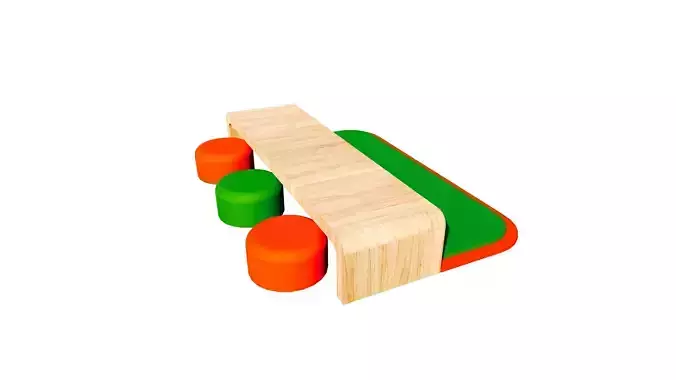 table for kids 3D model