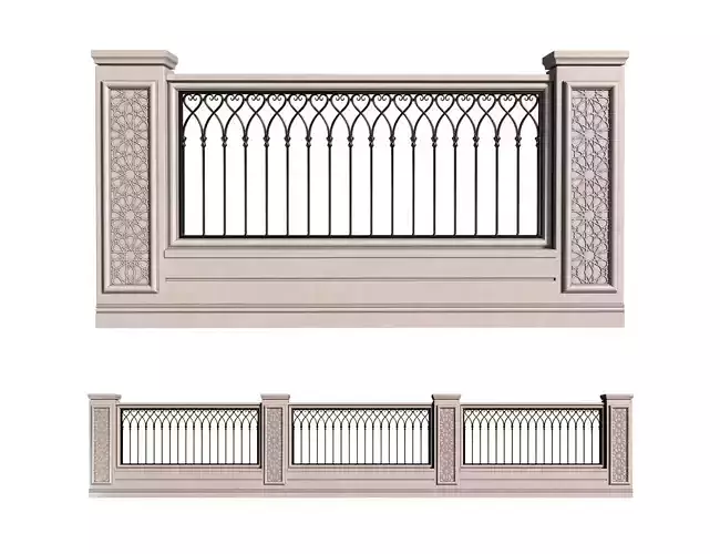 Fence in oriental style 