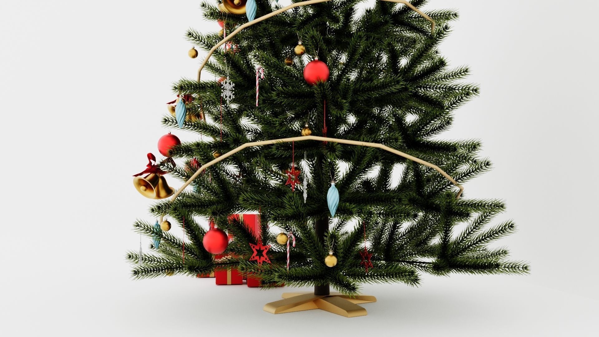 Christmas tree 11 3D print model_5