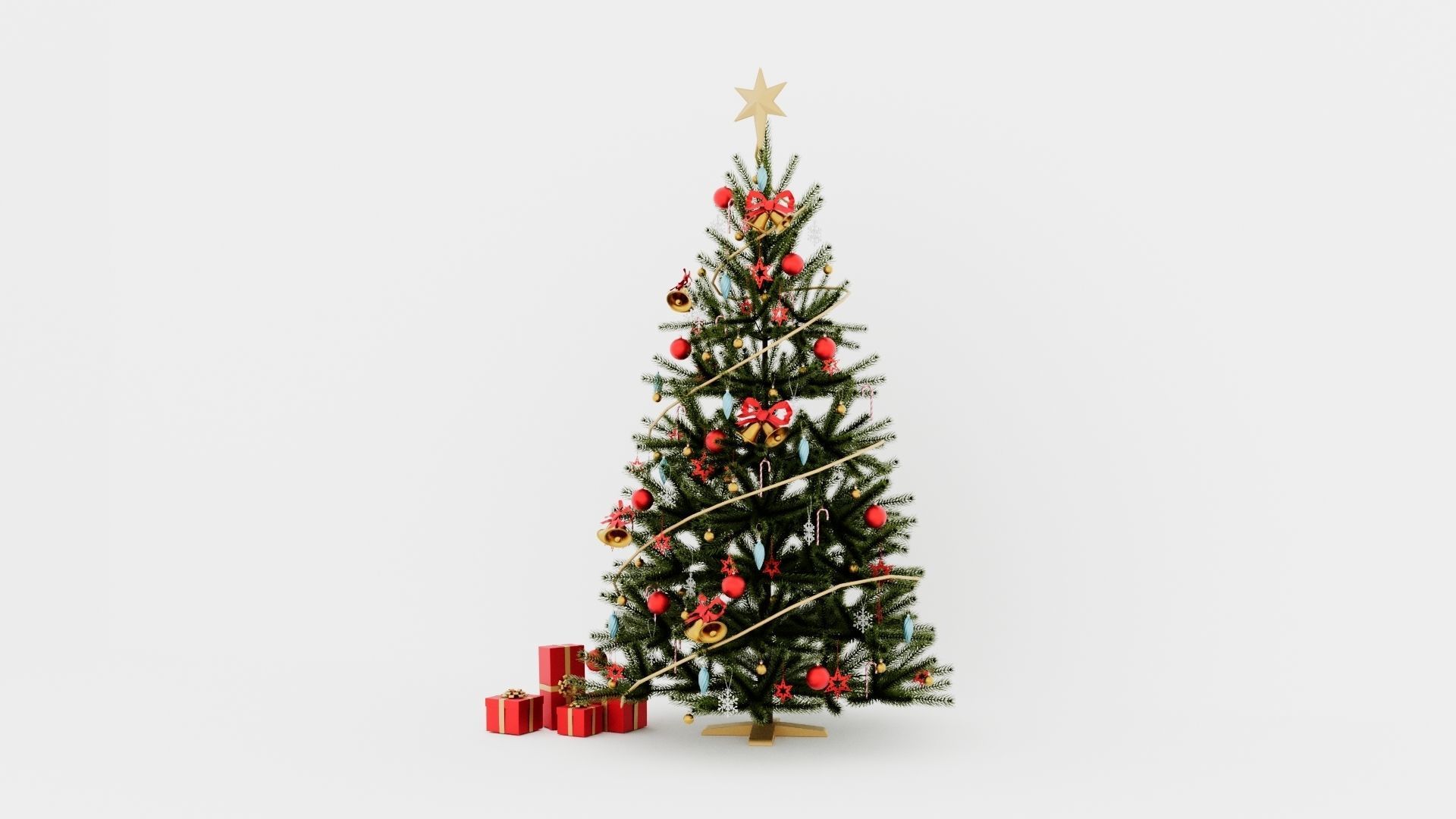 Christmas tree 11 3D print model_4
