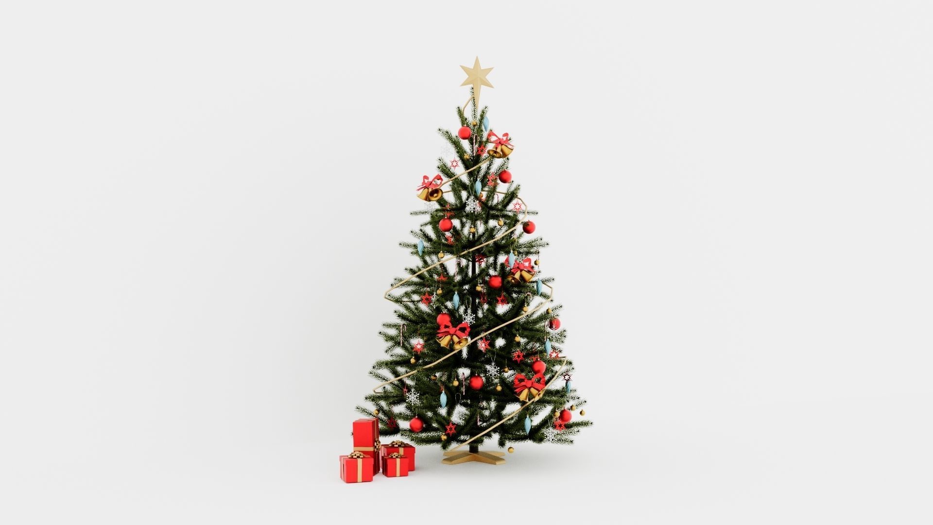 Christmas tree 11 3D print model_2