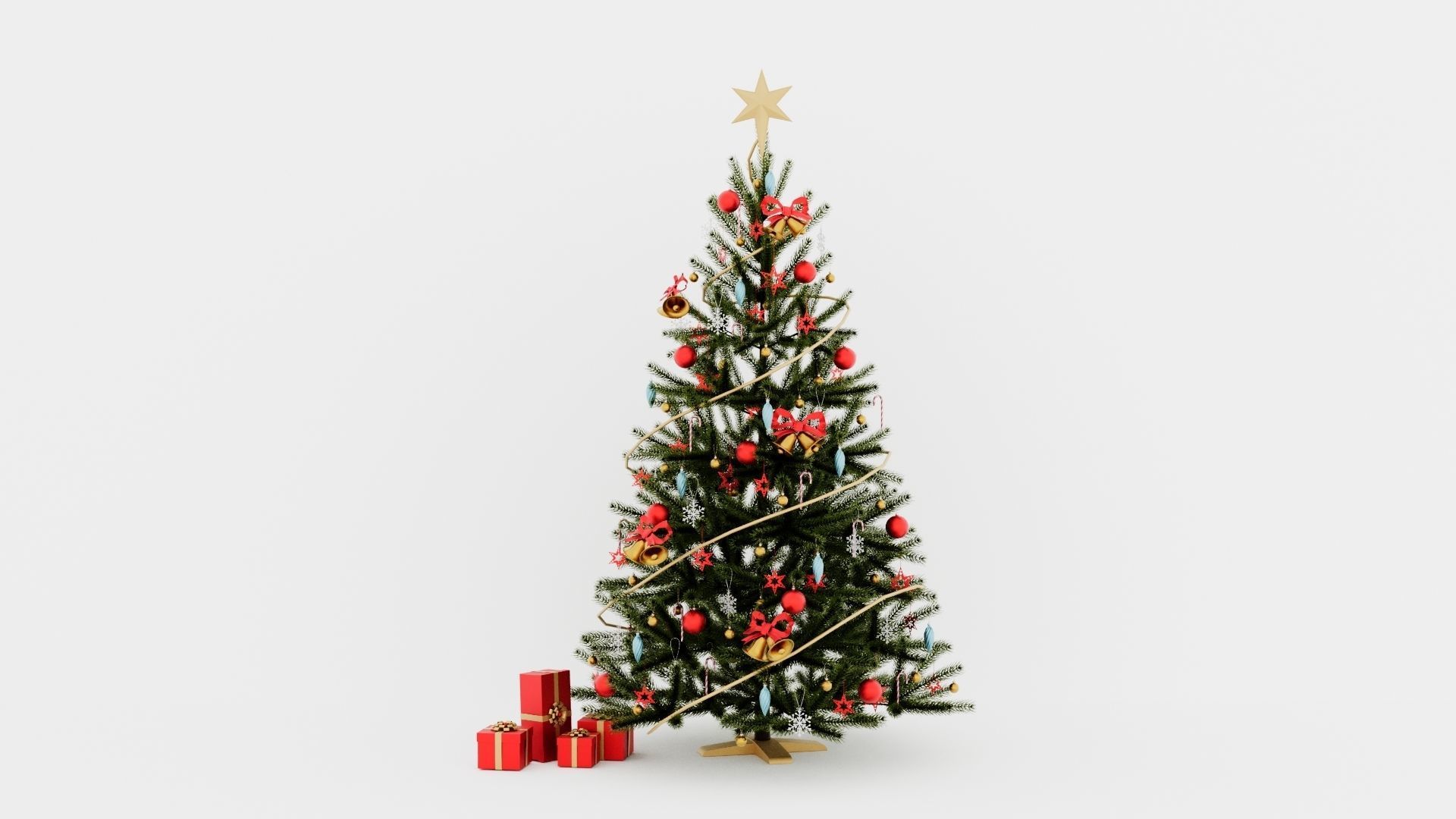Christmas tree 11 3D print model_1
