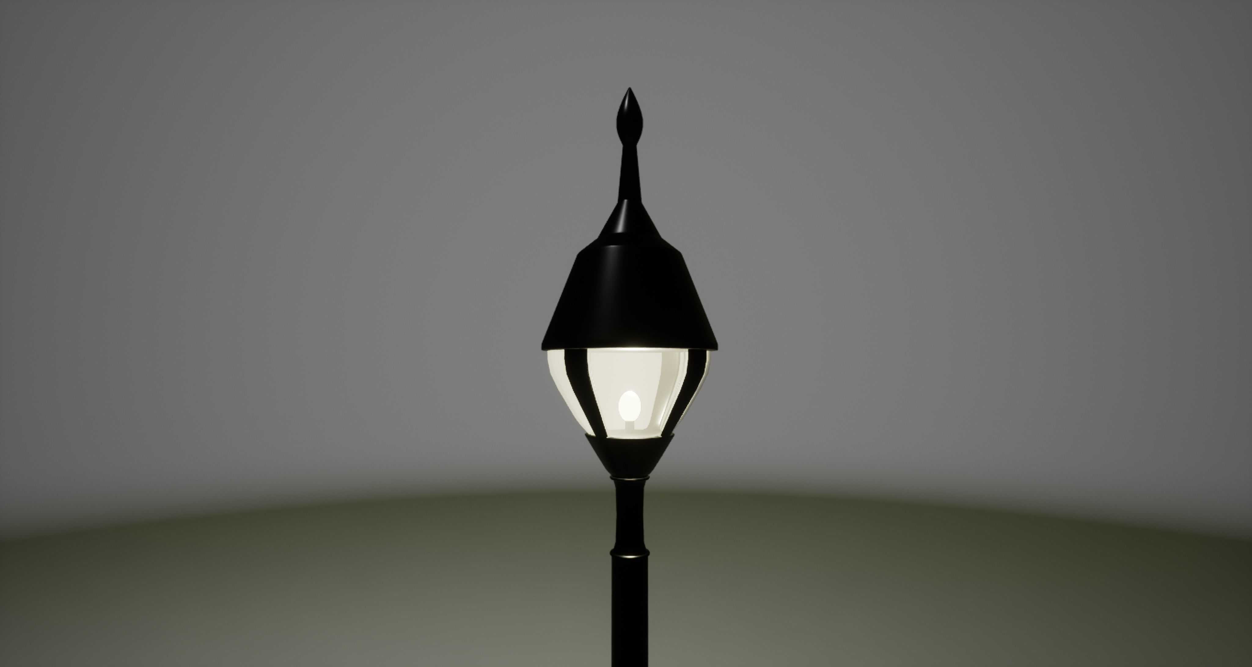 StreetProps street lamp Free low-poly 3D model_2