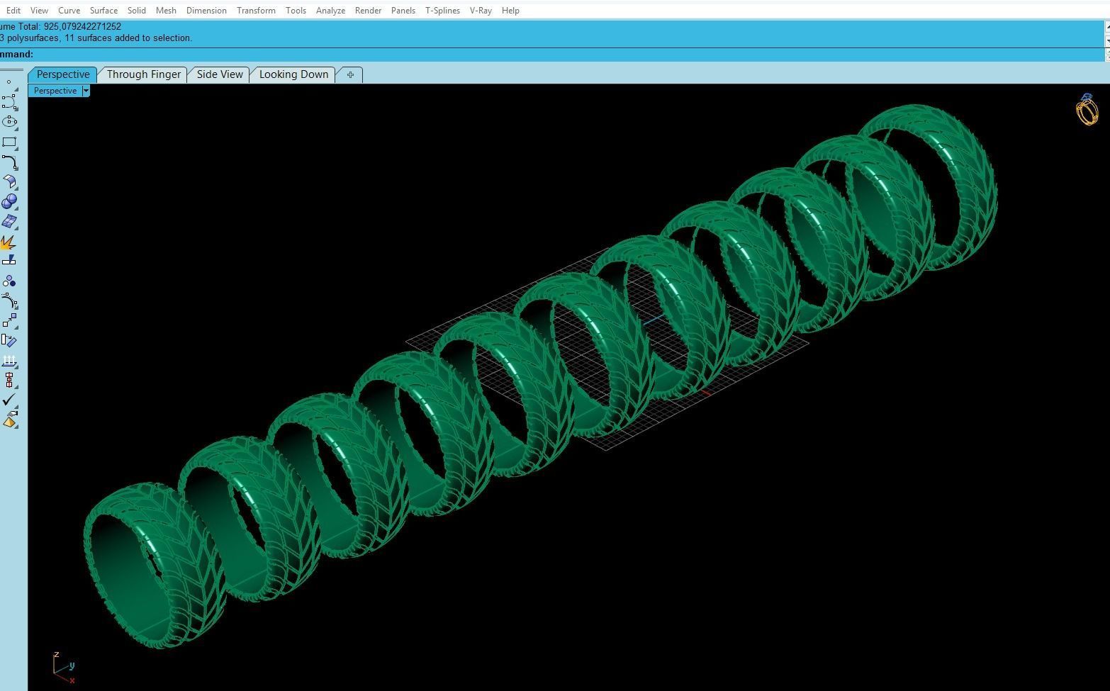 Tire Rings All Sizes Collection 3D print model_3