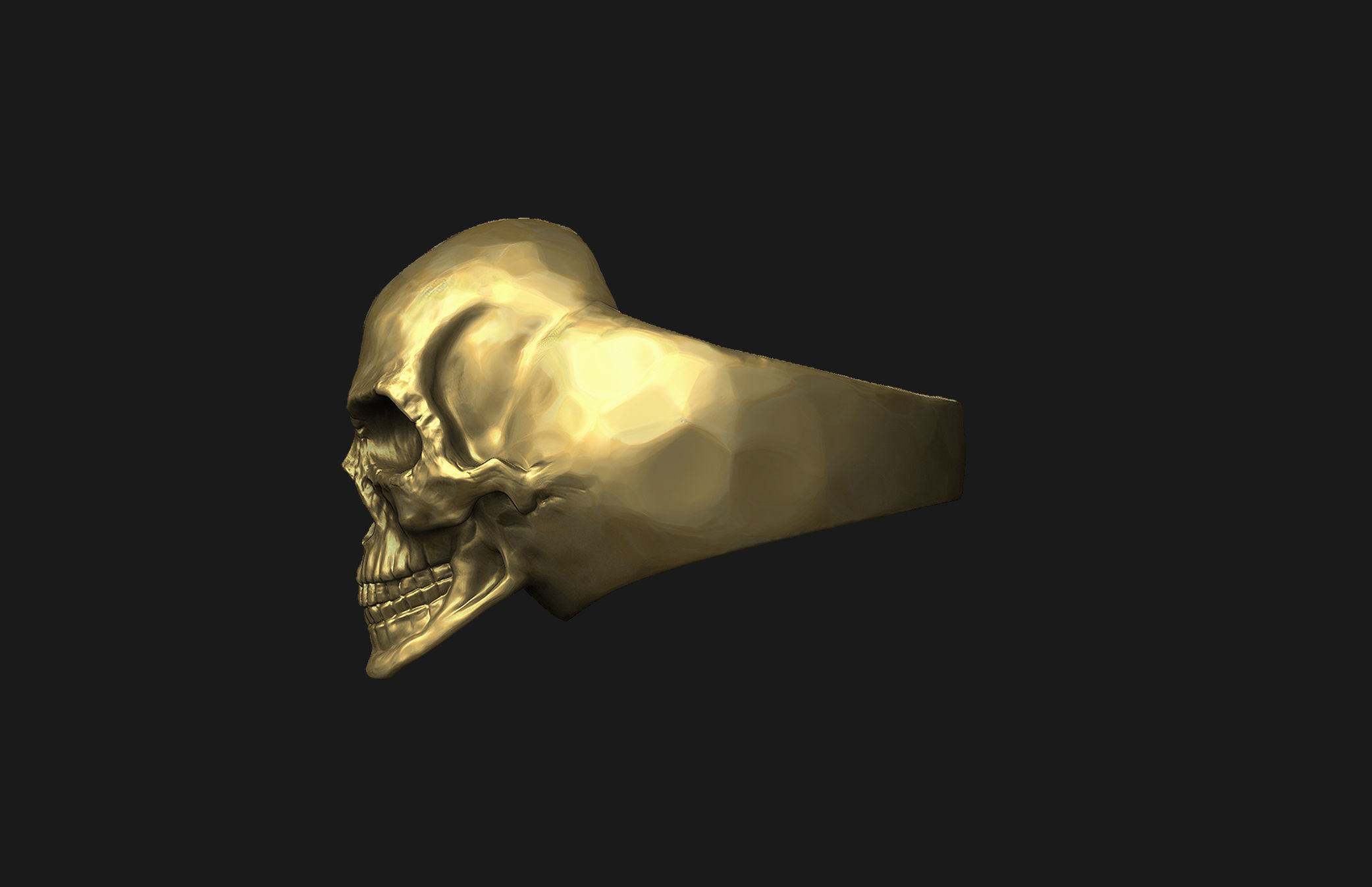 Skull Ring 3D print model_8