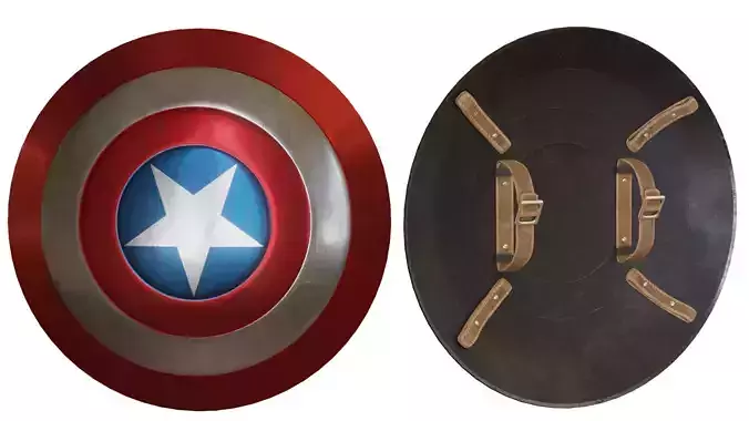 Captain America Shield 3D model