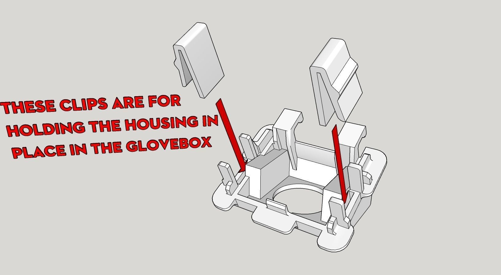 Mounting for USB-AUX Port in Citroen C5 X7 Free 3D print model_6