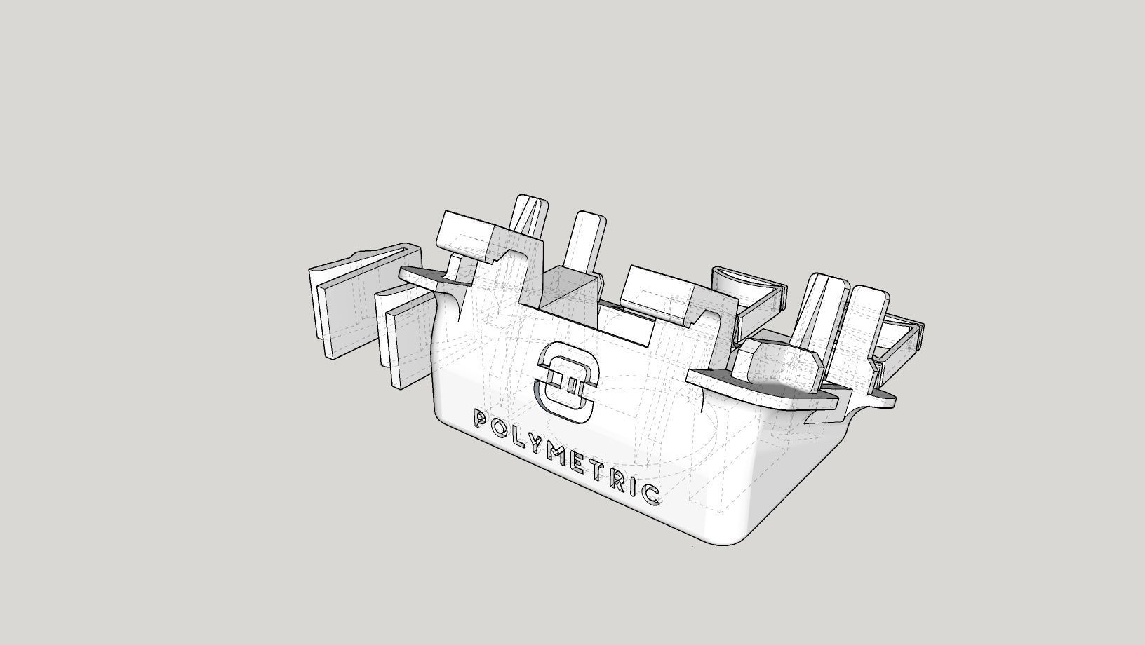 Mounting for USB-AUX Port in Citroen C5 X7 Free 3D print model_3
