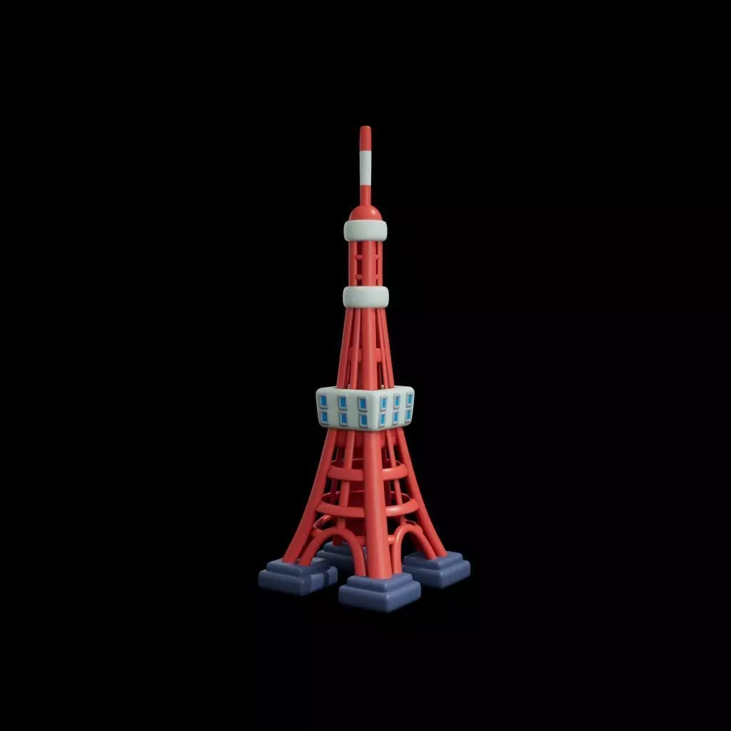 Tokyo Tower 3D model_0