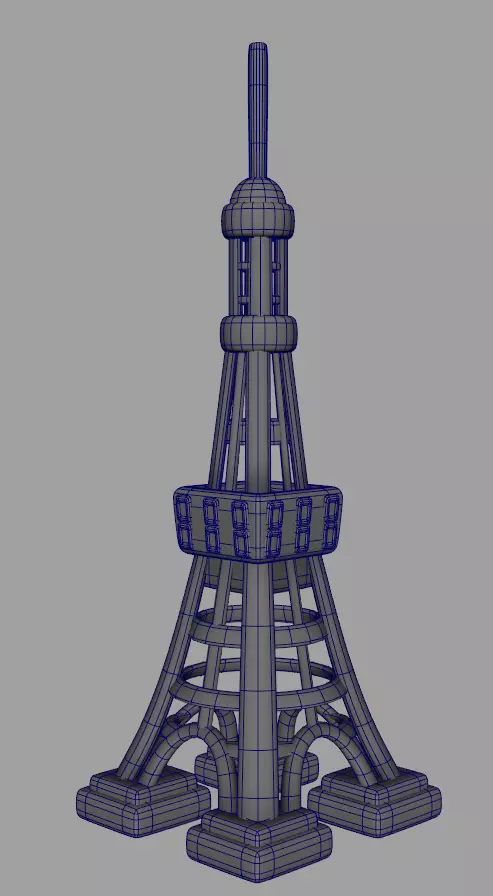 Tokyo Tower 3D model_3