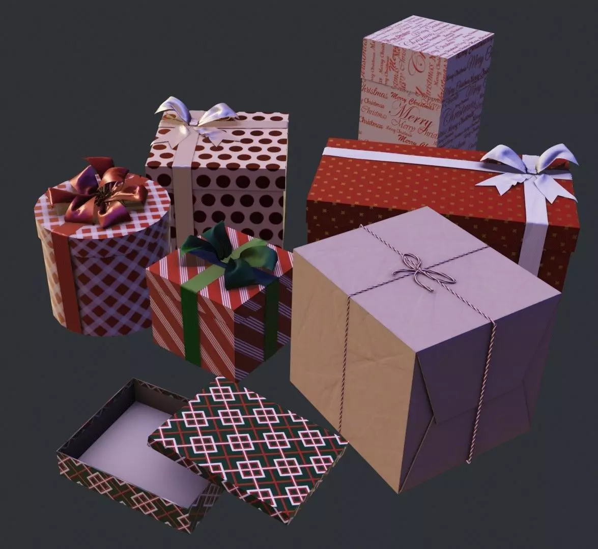 Gift Boxs 3D model_0