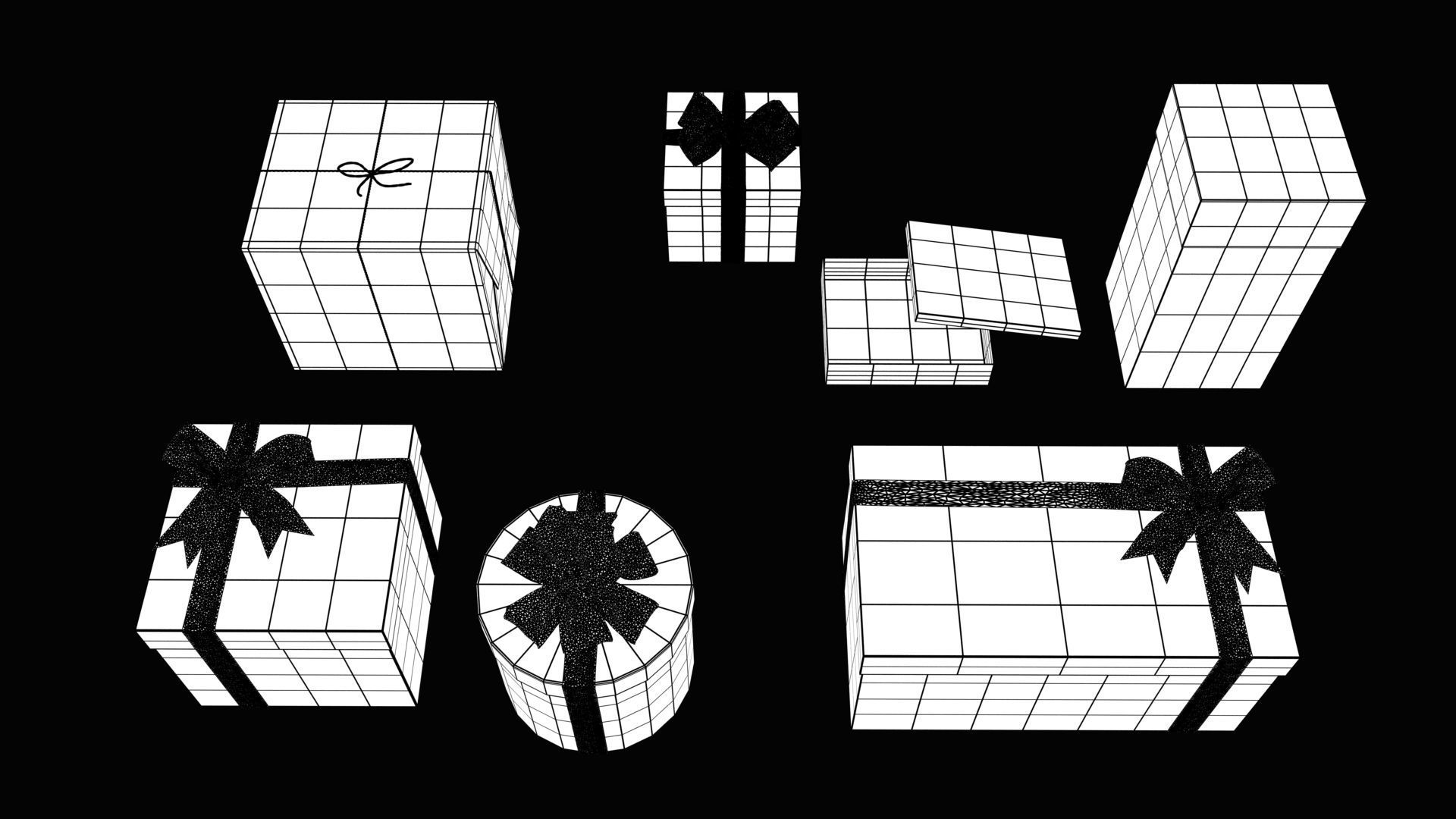 Gift Boxs 3D model_2