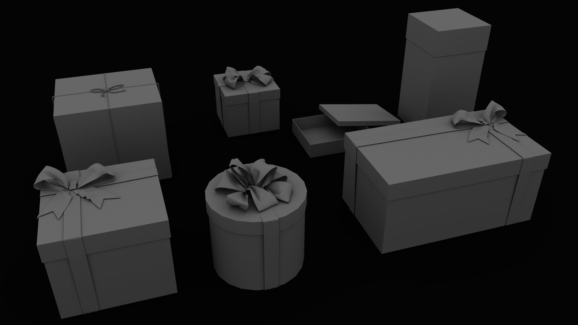 Gift Boxs 3D model_1