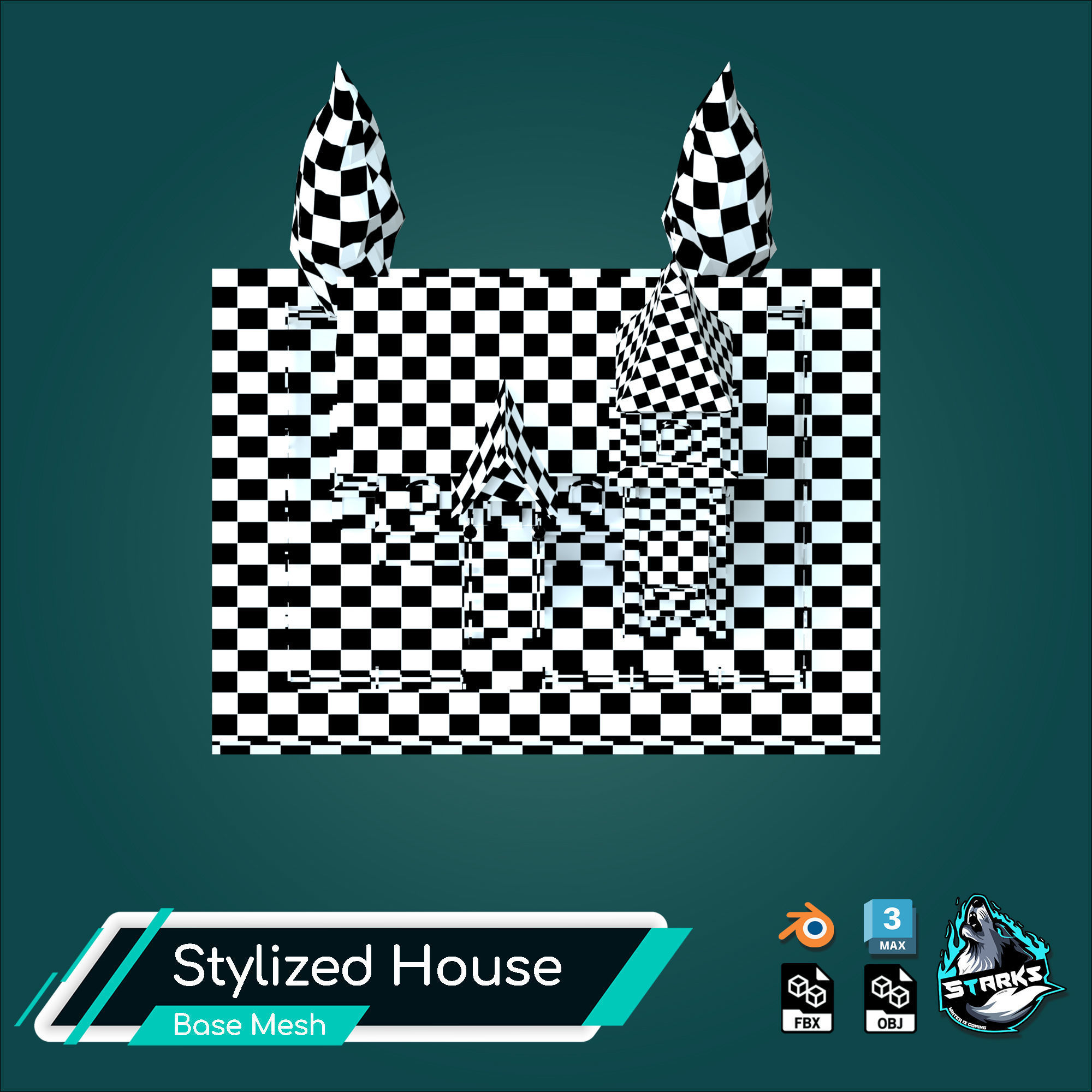 Basemesh Old House Free low-poly 3D model_17